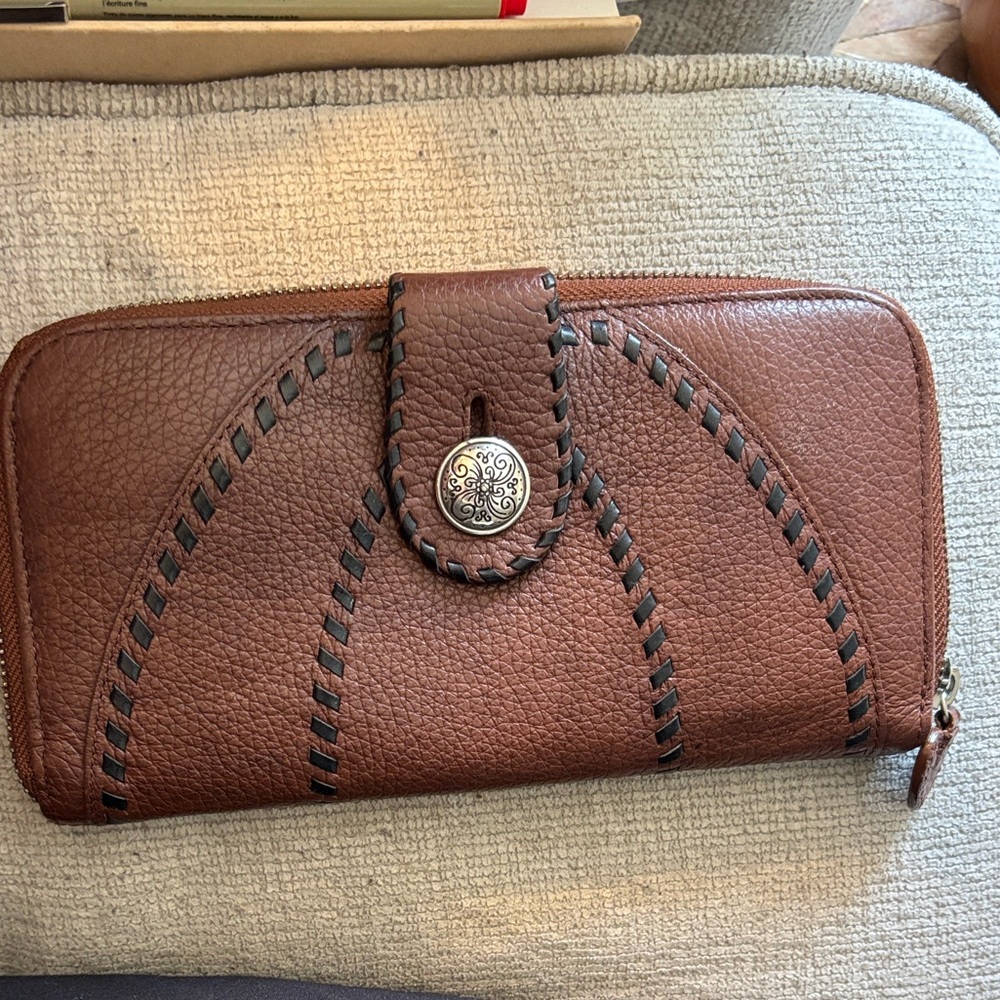 Brighton Brown and Black Leather Wallet